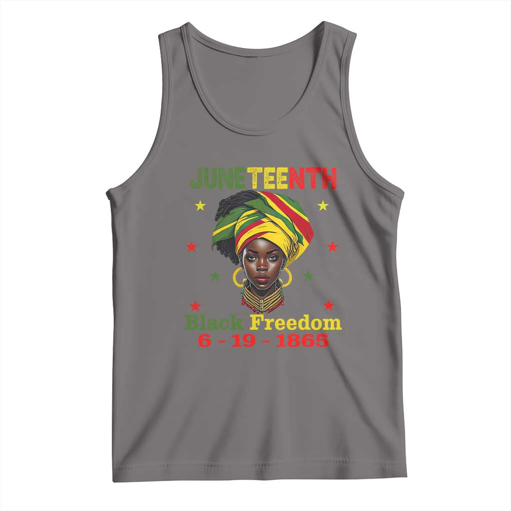 Juneteenth Black Freedom Tank Top Since 1865 For African Women Black Pride TS01 Deep Heather Print Your Wear