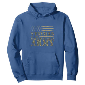 Veteran Hoodie Proud U.S. Army Soldier, USA Flag & Camouflage Design TS01 Royal Blue Print Your Wear