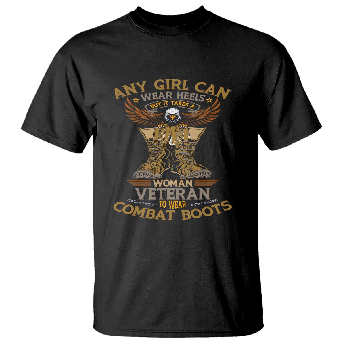 My Favorite Veteran is My Mom T Shirt US Flag, Proud Veteran Mother Gift TS01 Black Print Your Wear