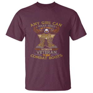 My Favorite Veteran is My Mom T Shirt US Flag, Proud Veteran Mother Gift TS01 Maroon Print Your Wear