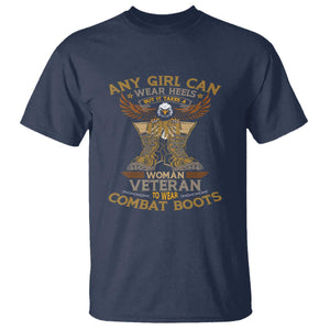 My Favorite Veteran is My Mom T Shirt US Flag, Proud Veteran Mother Gift TS01 Navy Print Your Wear