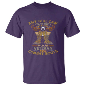 My Favorite Veteran is My Mom T Shirt US Flag, Proud Veteran Mother Gift TS01 Purple Print Your Wear