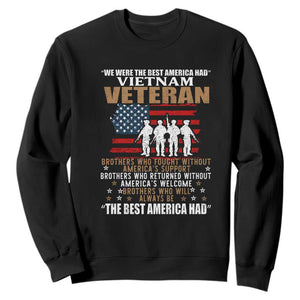 Vietnam Veteran Sweatshirt Brothers Who Fought, US Flag Patriotic Design TS01 Black Print Your Wear