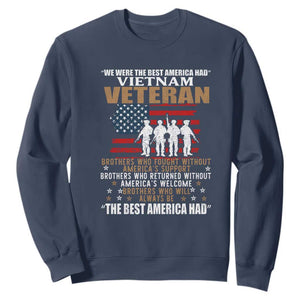 Vietnam Veteran Sweatshirt Brothers Who Fought, US Flag Patriotic Design TS01 Navy Print Your Wear