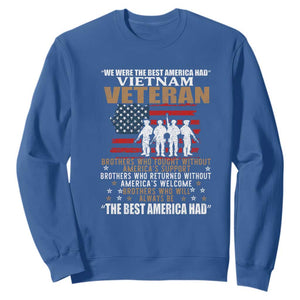 Vietnam Veteran Sweatshirt Brothers Who Fought, US Flag Patriotic Design TS01 Royal Blue Print Your Wear