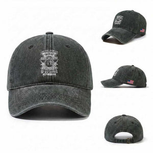 Army Veteran Washed Cotton Baseball Cap American Oath, Defend the Constitution, Patriotic Gift TS01 Washed Cap Universal Fit Dark Green Print Your Wear