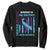 Suicide Awareness Sweatshirt - Teal & Purple Ribbon for Brother - Support Flag Design TS01 Black Print Your Wear