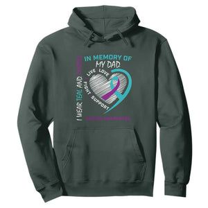 In Memory of My Son Hoodie Suicide Awareness & Prevention - Loss of Child Tribute TS01 Dark Forest Green Print Your Wear