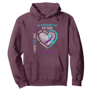 In Memory of My Son Hoodie Suicide Awareness & Prevention - Loss of Child Tribute TS01 Maroon Print Your Wear