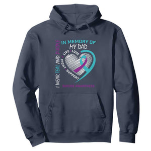 In Memory of My Son Hoodie Suicide Awareness & Prevention - Loss of Child Tribute TS01 Navy Print Your Wear