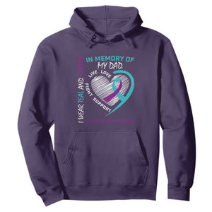 In Memory of My Son Hoodie Suicide Awareness & Prevention - Loss of Child Tribute TS01 Purple Print Your Wear