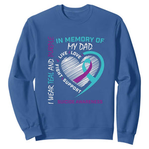 In Memory of My Son Sweatshirt Suicide Awareness & Prevention - Loss of Child Tribute TS01 Royal Blue Print Your Wear