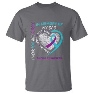 In Memory of My Son T Shirt Suicide Awareness & Prevention - Loss of Child Tribute TS01 Charcoal Print Your Wear