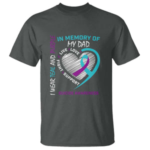 In Memory of My Son T Shirt Suicide Awareness & Prevention - Loss of Child Tribute TS01 Dark Heather Print Your Wear