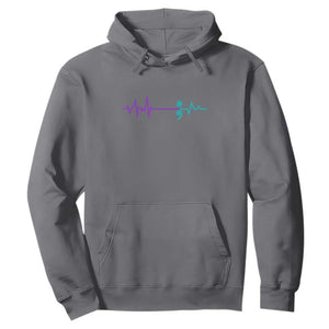Suicide Prevention Awareness Hoodie Semicolon Stay Strong Design TS01 Charcoal Print Your Wear