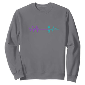 Suicide Prevention Awareness Sweatshirt Semicolon Stay Strong Design TS01 Charcoal Print Your Wear