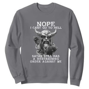 Odin Sweatshirt Norse Mythology with Huginn & Muninn - Viking God Design TS01 Charcoal Print Your Wear