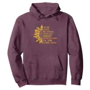 I'm the Liberal Hoodie Feminist Gift - Classic Fit for Activists TS01 Maroon Print Your Wear