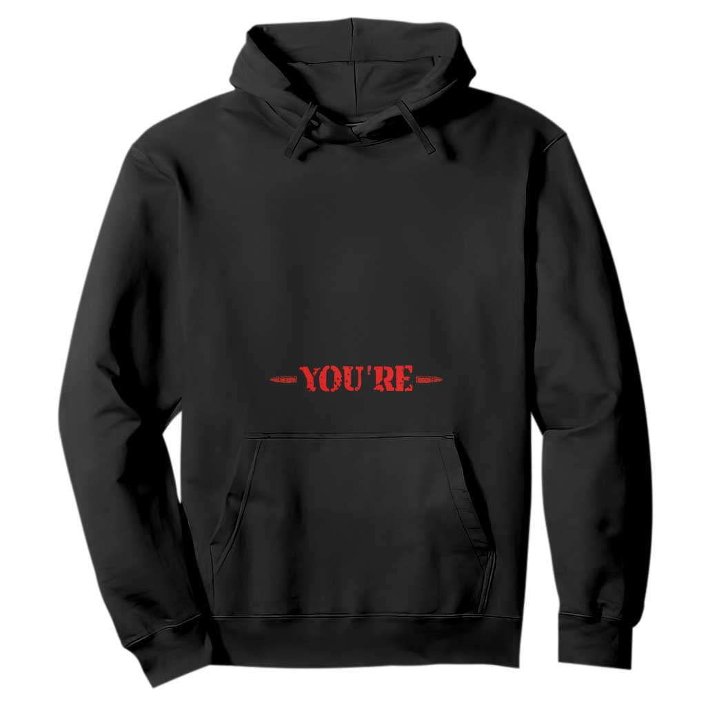 Just Because I'm Old - Funny Sniper Design Hoodie - You're Out of Range Veteran Gift TS01 Black Print Your Wear