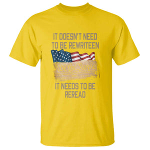 It Doesn't Need to Be Rewritten - We the People American Flag Design - Patriotic Veteran T Shirt Veteran TS01 Daisy Print Your Wear