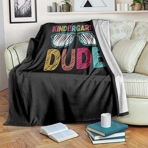 Kindergarten Dude Throw Blanket Funny First Day Back to School Student TS01 Print Your Wear