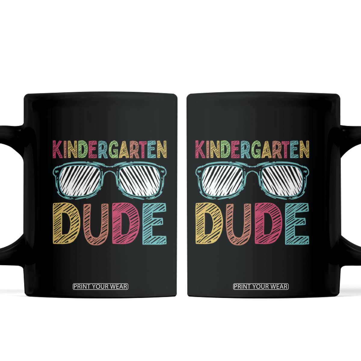 Kindergarten Dude Coffee Mug Funny First Day Back to School Student TS01 Black Print Your Wear