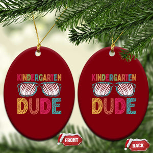 Kindergarten Dude Ceramic Ornament Funny First Day Back to School Student TS01 Print Your Wear