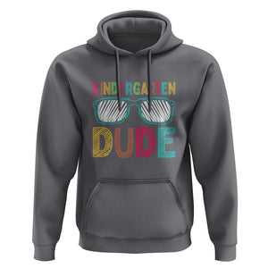 Kindergarten Dude Hoodie Funny First Day Back to School Student TS01 Charcoal Print Your Wear