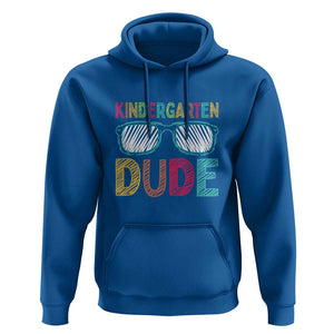 Kindergarten Dude Hoodie Funny First Day Back to School Student TS01 Royal Blue Print Your Wear