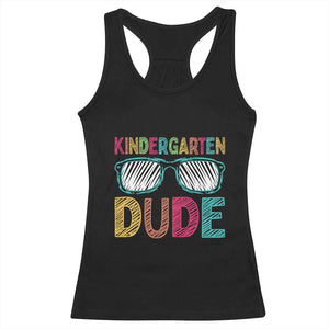 Kindergarten Dude Racerback Tank Top Funny First Day Back to School Student TS01 Black Print Your Wear