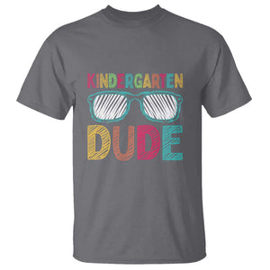 Kindergarten Dude T Shirt Funny First Day Back to School Student TS01 Charcoal Print Your Wear