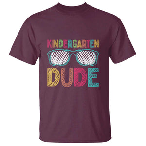 Kindergarten Dude T Shirt Funny First Day Back to School Student TS01 Maroon Print Your Wear