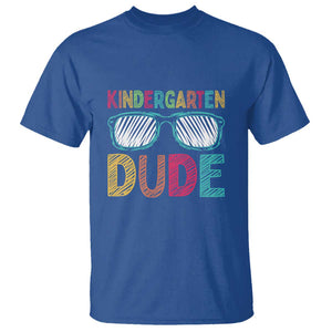 Kindergarten Dude T Shirt Funny First Day Back to School Student TS01 Royal Blue Print Your Wear