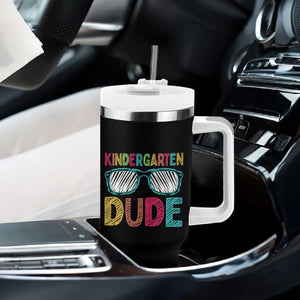 Kindergarten Dude Tumbler With Handle Funny First Day Back to School Student TS01 Print Your Wear