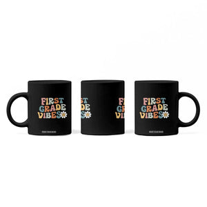Retro 1st Day of School Coffee Mug First Grade Vibes 1st Grade Team TS01 Print Your Wear