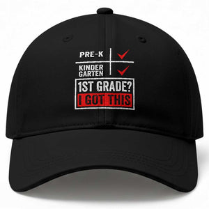 Boys and Girls First Day of First Grade Baseball Cap Back to School TS01 Print Your Wear