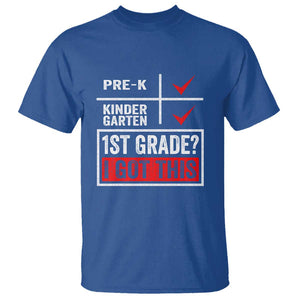 Boys and Girls First Day of First Grade T Shirt Back to School TS01 Royal Blue Print Your Wear