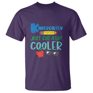 Funny First Day of School T Shirt Kids Kindergarten Just Got Cooler TS01 Purple Print Your Wear