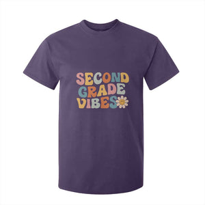 Groovy Retro Second Grade Vibes T Shirt For Kid Back to School 2nd Grade Team TS01 Purple Print Your Wear