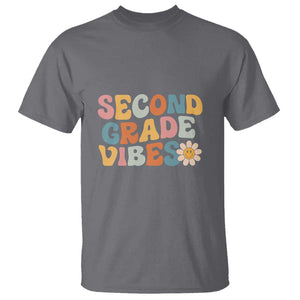 Retro Second Grade Vibes T Shirt 2nd Grade Team, 1st Day of School TS01 Charcoal Print Your Wear