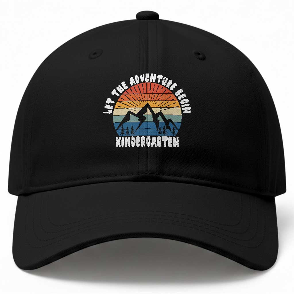 Kindergarten First Day of School Baseball Cap Let the Adventure Begin Cute Back to School Gift TS01 Print Your Wear
