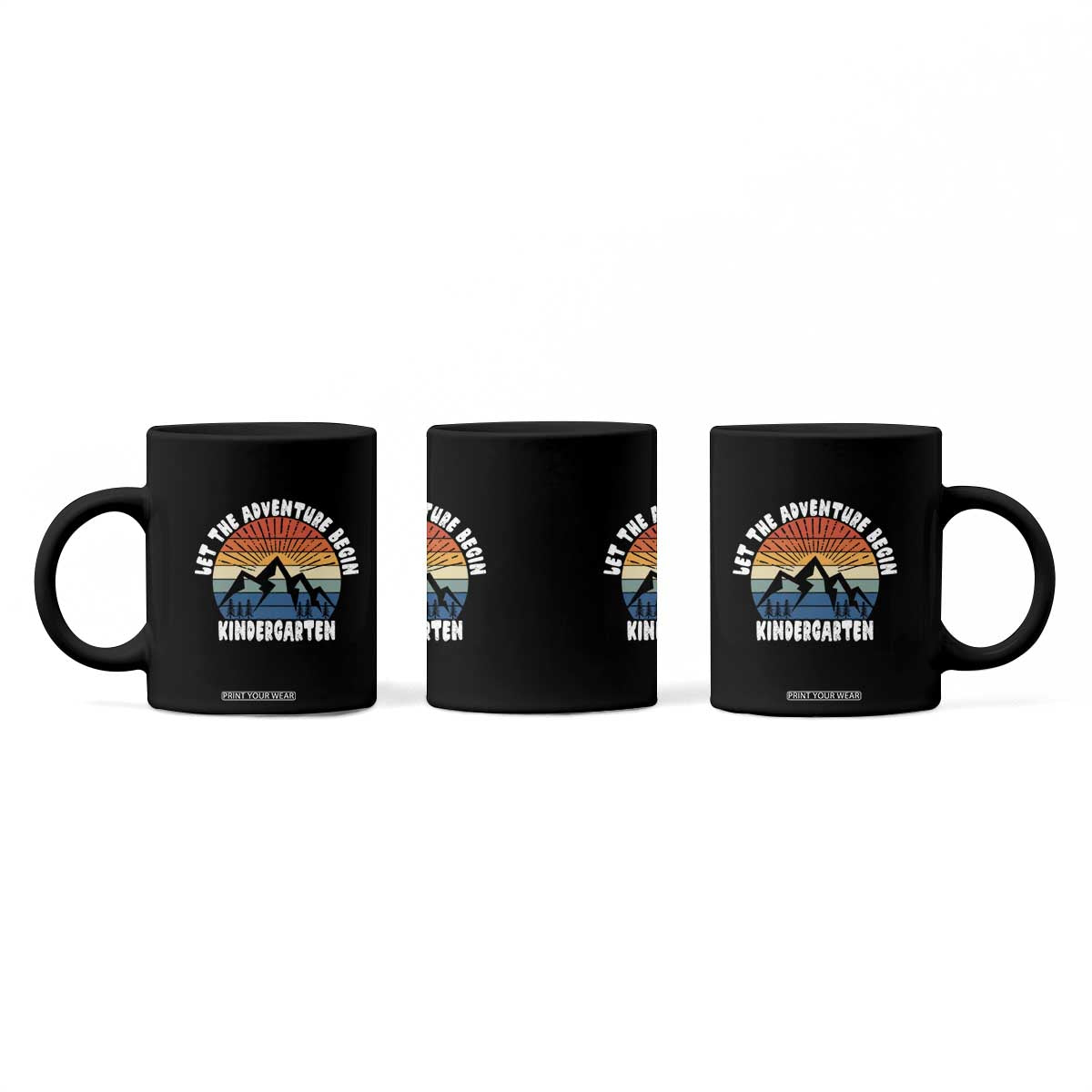 Kindergarten First Day of School Coffee Mug Let the Adventure Begin Cute Back to School Gift TS01 Print Your Wear