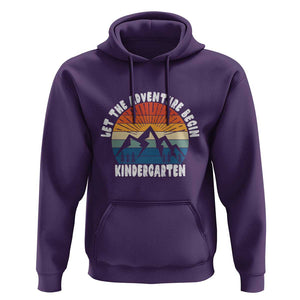 Kindergarten 1st Day of School Hoodie Let the Adventure Begin TS01 Purple Print Your Wear