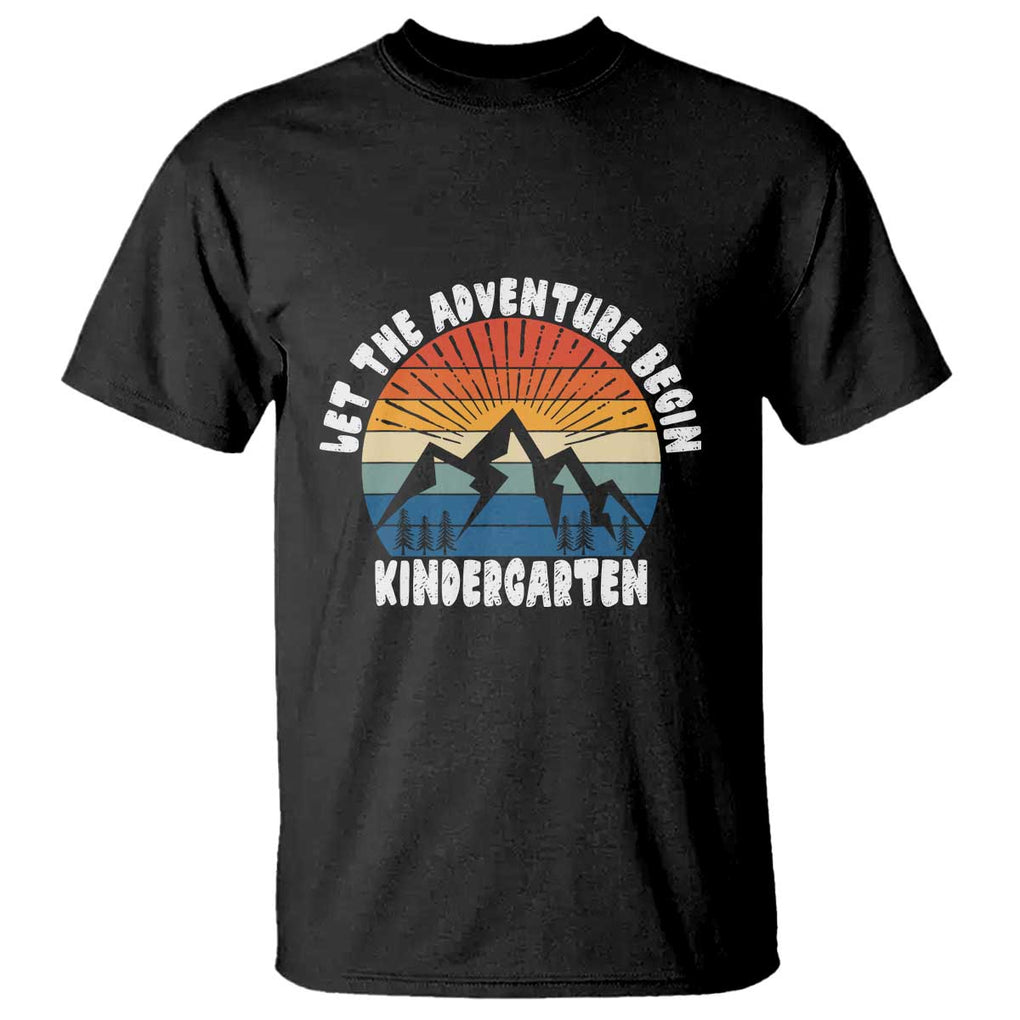 Kindergarten 1st Day of School T Shirt Let the Adventure Begin TS01 Black Print Your Wear