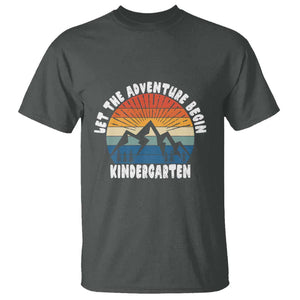 Kindergarten 1st Day of School T Shirt Let the Adventure Begin TS01 Dark Heather Print Your Wear