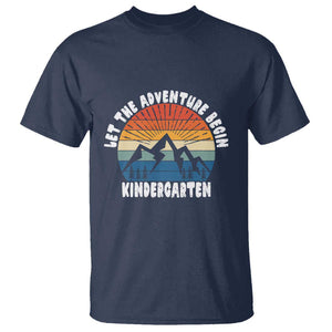 Kindergarten 1st Day of School T Shirt Let the Adventure Begin TS01 Navy Print Your Wear