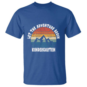 Kindergarten 1st Day of School T Shirt Let the Adventure Begin TS01 Royal Blue Print Your Wear