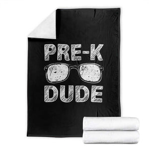 Pre-K Dude Cool First Day of Preschool Throw Blanket Back to School Boys Gift TS01 Black Print Your Wear