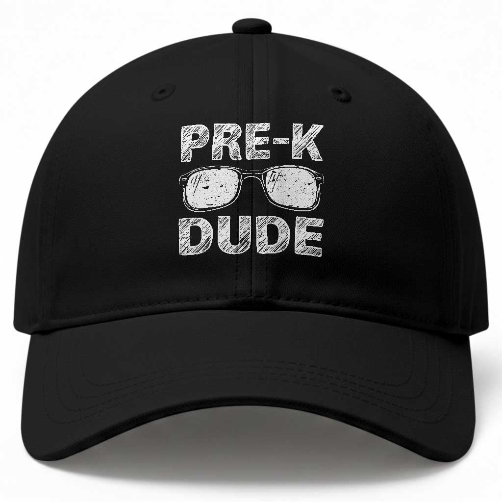 Pre-K Dude Cool First Day of Preschool Baseball Cap Back to School Boys Gift TS01 Print Your Wear