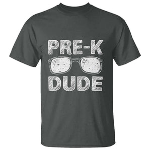 First Day of Preschool T Shirt Pre-K Dude, Back to School Gift TS01 Dark Heather Print Your Wear